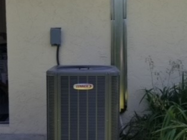 Custom Lennox AC installed at Cape Coral home